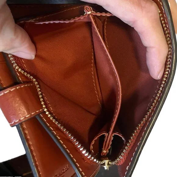 EUC Coach Medium Corner Zip Wallet in Signature Canvas - Picture 7 of 11